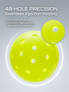 48 Hole USAPA Approved Portable Durable Rotational Molded Professional <strong>Pickleball</strong> <strong>Ball</strong> <strong>for</strong> Outdoor Club Training &amp; Competition - Product Image 6