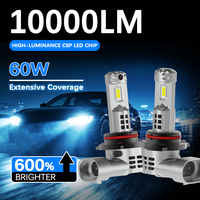 Ampoule de phare LED Gview ODM OEM GLS 9012, format compact, mini, installation directe, plug and play, 12V 60W, refroidissement par ventilateur, étanche pour voiture