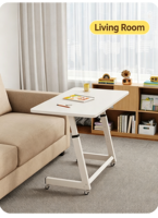 Bureau d'ordinateur ergonomique pliable en bois assemblé, durable, avec tiroir, porte-gobelet réglable et extensible, mobile, écologique et gain de place