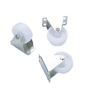 Rueda Rígida Blanca de 1 Pulgada, Rueda de PP Resistente para Muebles, Uso Doméstico - Product Image 2
