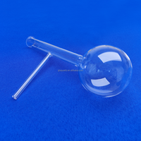 Flacon en verre de quartz personnalisé GLS 200ml 300ml Laboratoire Boro 3.3 Flacon de distillation