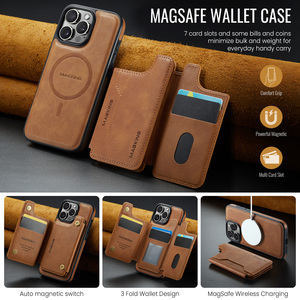 Custodia Business 2 in 1 in Pelle Staccabile con Ricarica Magnetica e Portatessere Magnetico per <span class=keywords><strong>iPhone</strong></span> 17 16 15 <span class=keywords><strong>14</strong></span> Pro Max - Product Image 3