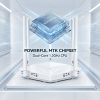 Router Gaming WiFi 6 AX3000 Berkinerja Tinggi MTK7981BA Dual-Core 1.3GHz Kompatibel dengan OpenWrt Router Gigabit Nirkabel untuk Gamer