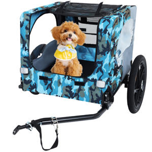 Poussette extérieure pliante pour animaux de compagnie poussette extérieure pour chien dans un grand chariot de traction de chien de mobilité - Product Image 1