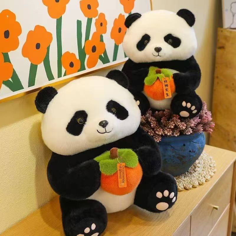 Internet-Popular Giant Panda Short Plush Toy Pillow Doll with PP Cotton Filling 31cm-50cm Unisex Children's Birthday Gift