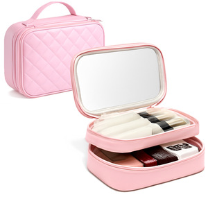 Top Selling New Women's Fashion Cartoon Medium Capacity Zipper PU Leather <b>Makeup</b> Bag Travel Organizer Storage Soft Handle - Product Image 4
