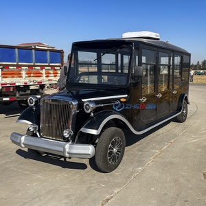 Black Classic Electric Sightseeing Car New Design Special Transportation - Product Image 2