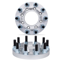 Adaptateur d'espacement de roue BOTRAK 8 à 10 trous, 1 pouce, 8x200 à 10x285, 22,5 pouces, 24,5 pouces, double roue, pour Ford F350 F450 4x4