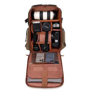 Outdoor <b>Backpack</b> Waterproof Canvas Dual-Shoulder Photography Bag Mirrorless <b>Cameras</b> Case Drones - Product Image 2