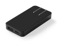 Chargeur rapide Global Ultra-Slim PD45W GaN avec deux ports USB-C/A-Charge rapide pour ordinateur portable/téléphone/voyage