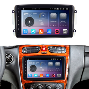 Pour <span class=keywords><strong>Mercedes</strong></span> Benz <span class=keywords><strong>classe</strong></span> <span class=keywords><strong>C</strong></span> W203 2000-2006 multimédia Android voiture lecteur DVD GPS TV amplificateur DSP OBD2 TPMS 8 pouces écran tactile CD - Product Image 1