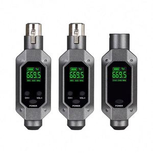 ระบบไมโครโฟนไร้สายแบบขายส่ง พร้อมอะแดปเตอร์ไมค์ XLR และตัวรับส่งสัญญาณโลหะ สำหรับไมโครโฟนไดนามิก UHF - Product Image 1