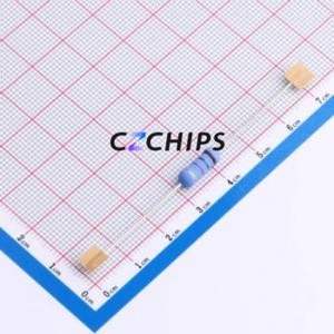 Résistance traversante MOR02SJ0102A10, composant traversant (THT), D4.5xL11.5mm, film d'oxyde métallique, 1kOhm, 5%, 2W - Product Image 1