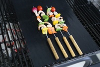 Tapis de cuisson pour barbecue antiadhésifs de haute qualité, compatibles lave-vaisselle, faciles à nettoyer, en PTFE