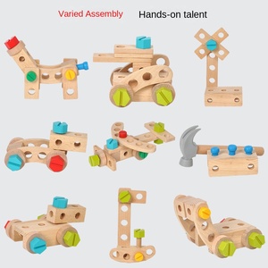 Caja de Herramientas de Madera para Reparaciones, Juguete Educativo para Niños y Niñas de 4 a 6 Años, Pequeño <span class=keywords><strong>Carpintero</strong></span> con Destornillador para Prácticas Manuales - Product Image 3