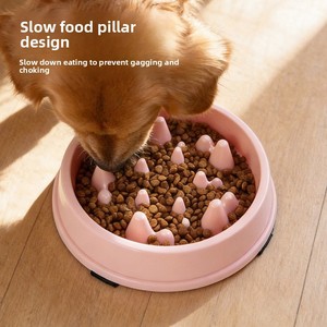 Comedero Lento para <span class=keywords><strong>Perros</strong></span>, Forma Redondeada, Ecológico, Duradero, Anti-Asfixia, Anti-Vuelco, Antideslizante, de Plástico, Venta al Por Mayor - Product Image 1