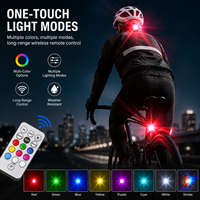 Feux d'avertissement stroboscopiques LED multicolores sans fil pour voitures, motos et drones, avec télécommande transfrontalière
