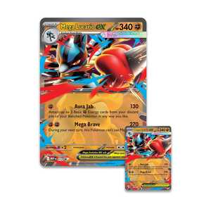 TCG Versione Inglese Mega Lucario Ex Collezione di Figure in Carta 1000g, Spedizione Manuale, Disponibile - Product Image 2