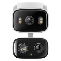 Cámara de Vigilancia Exterior Inalámbrica TC34 con Doble Lente Panorámica e Inclinable, Sensor CMOS QHD 2K 1440p, Resistente al Agua IP65, Reconocimiento de Escenas por IA