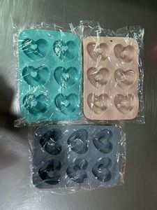 3 moules à donuts en silicone antiadhésifs, formes rondes, cœur et fleur, pour bagels et gâteaux - Product Image 6