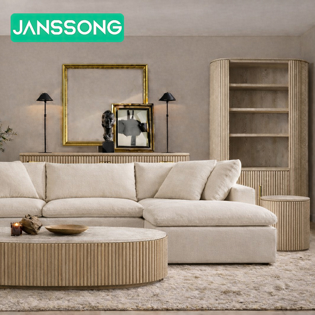 Hotel Lobby Sofa Set Modern Villa Living Room Sofa Bed Resort Living Room Furniture Luxury Home Comfortable Indoor Sofa Bed