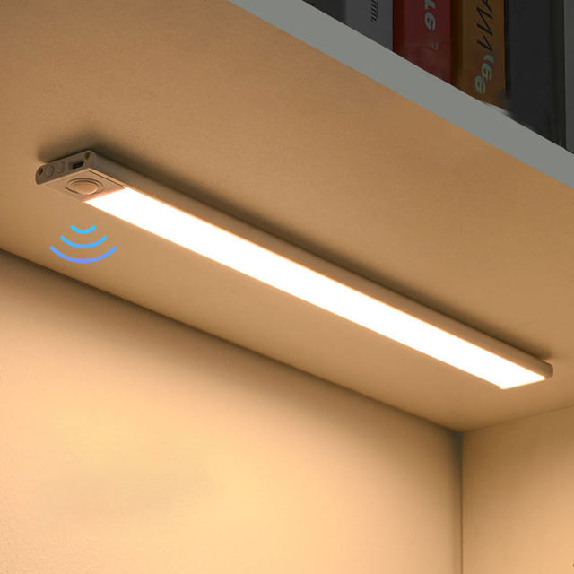 Wholesale Human Body Induction Lamp Dimmable Led Under Cabinet Lights Indoor Battery Powered Motion Sensor Wireless Led Closet L