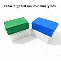 Boîte de transport extra-large en PP de haute qualité pour prothèses dentaires complètes, étui haut pour fausses dents avec couvercle pour usage en laboratoire dentaire