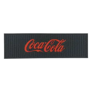 Barmat Wholesale OEM Anti-slip Rubber Bar Spill Mat Promotional Service Mat Soft PVC Bar Beer Mat