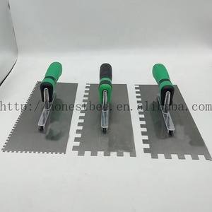 Quadratische Zahnkelle mit Zähnen, Fliesenleger-Werkzeug, Premium-Kohlenstoffstahl mit Soft-Grip-Griff für Maurer- und Fliesenarbeiten - Product Image 3