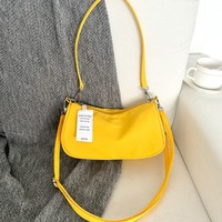Sac à main en nylon de style coréen pour femmes, petit sac carré à bandoulière, décontracté, pour le travail quotidien, le shopping, sac à bandoulière