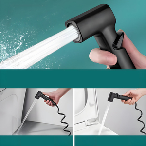 Functional High Water Pressure Black Chrome Grey <strong>Shower</strong> <strong>Spray</strong> <strong>Bidet</strong> Rinsing <strong>Bidet</strong> Sprayer - Product Image 3