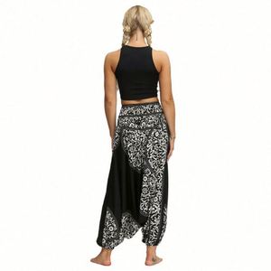 Pantalons Harem amples et larges noirs pour femmes, vente en gros - Product Image 3