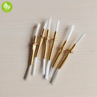 Mèche en fibre de verre avec tube métallique doré, écologique, 70 mm, supports de mèche flottants pour lampe à huile