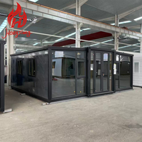 Maison conteneur préfabriquée prête à l'emploi, extensible, avec cuisine, maison portable, maison mobile, hôtel mobile
