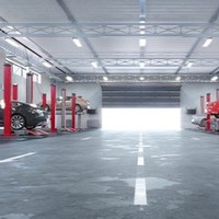 Hangar d'avion moderne à grande portée en structure métallique préfabriquée pour l'entreposage et la maintenance des avions à l'aéroport