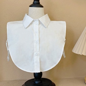 Blue Fake Detachable <strong>Dickey</strong> Blouse Half <strong>Shirts</strong> Collar t <strong>Shirt</strong> - Product Image 3