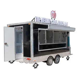 Camion alimentaire mobile, remorque d'aliments entièrement remplie, chariot de nourriture personnalisé, de 2 à 13 pieds