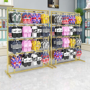 Porte-vêtements industriel en acier inoxydable, mobilier de magasin de vêtements de détail, design moderne, présentoir de vêtements en métal - Product Image 2