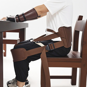 เข็มขัดนั่งสมาธิโยคะ สีกาแฟ อุปกรณ์พยุงหลัง ปรับท่าทาง สำหรับฝึกโยคะ อุปกรณ์ออกกำลังกายสำหรับทุกเพศ - Product Image 4