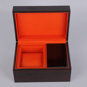 Luxury Elegant Protective Eco-Friendly Rectangle Wooden <b>Watch</b> Storage <b>Case</b> with MDF Material Gift Box - Product Image 4