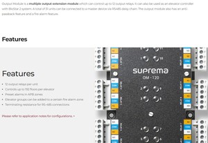 Suprema cửa ra vào hệ thống kiểm soát truy cập 110-240V hộp điện + RFID Key Fob/thẻ thang máy chuyển động Bảng điều khiển - Product Image 6