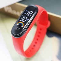 Montre-bracelet numérique LED sportive personnalisée avec logo d'usine 2025 pour hommes et enfants – Vente en gros