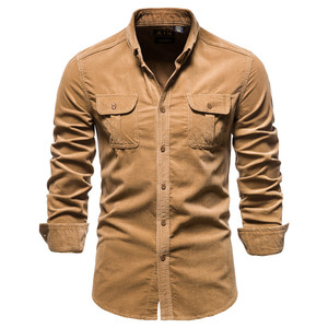 2021 Camisa de flanela de manga longa xadrez masculina personalizada atacado plus size respirável e anti-pilling para primavera temporada - Product Image 5