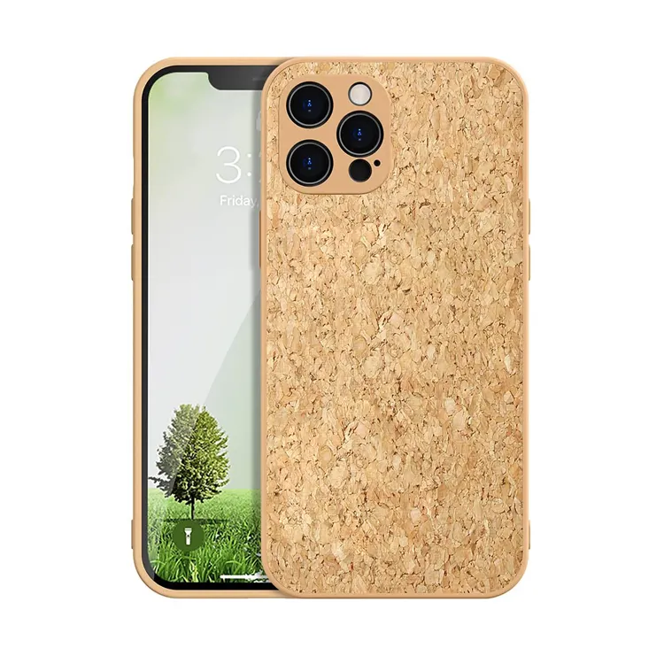 Amazon vendita calda Eco Friendly custodia in legno di sughero per iPhone 11 12 13 Pro Max X XS XR 7 8 Plus Funda Corcho