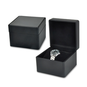 Deqi özel boyutta Logo lüks İzle kutuları PU deri hediye ambalaj ile koruyucu yastık depolama için saatler - Product Image 2