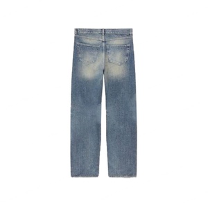 Jeans de Hombre al por Mayor, Estilo Simple, Clásico, Casual, de Pierna Recta, Lavado Vintage, Color Azul - Product Image 2