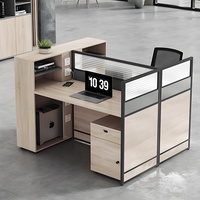 BGZ-207X Bureaux de personnel Postes de travail pour employés Cubicles de bureau modernes et élégants avec cloisons Chaise de bureau financière