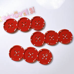 תכשיטי בעבודת יד חמודים תכשיטים לשיער של אביזר תיקון אבזר שרף כפתורים שטוחים - Product Image 5