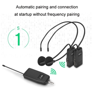 Microphone sans fil omnidirectionnel professionnel en gros avec récepteur 2.4G et casque anti-bruit pour enseignants - Product Image 2