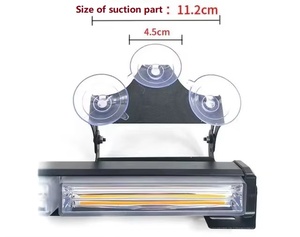 Feux de signalisation routière IOL COB, nouveaux, 12V 24V, LED, barre de signalisation clignotante pour camion tout-terrain, 4 pouces, couleurs ambre, rouge, bleu, blanc - Product Image 2